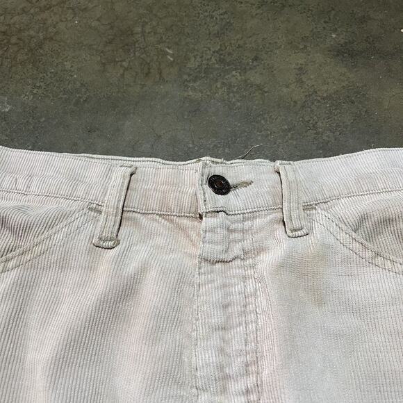 Vintage 70s Levi’s 646 Cream Bell Bottom Corduroys 31x29 - Picture 3 of 7
